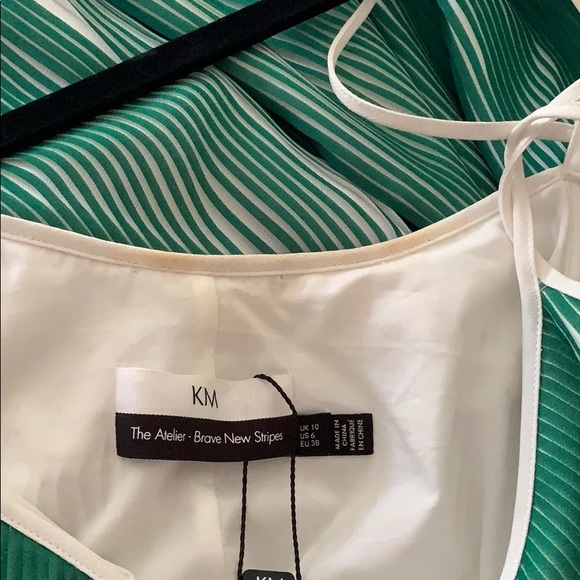 Karen Millen Two Tone Pleated Maxi Dress s 6 - Picture 14 of 14